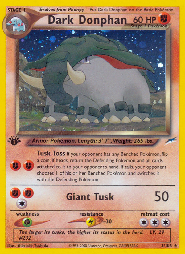 Dark Donphan — illustrated card