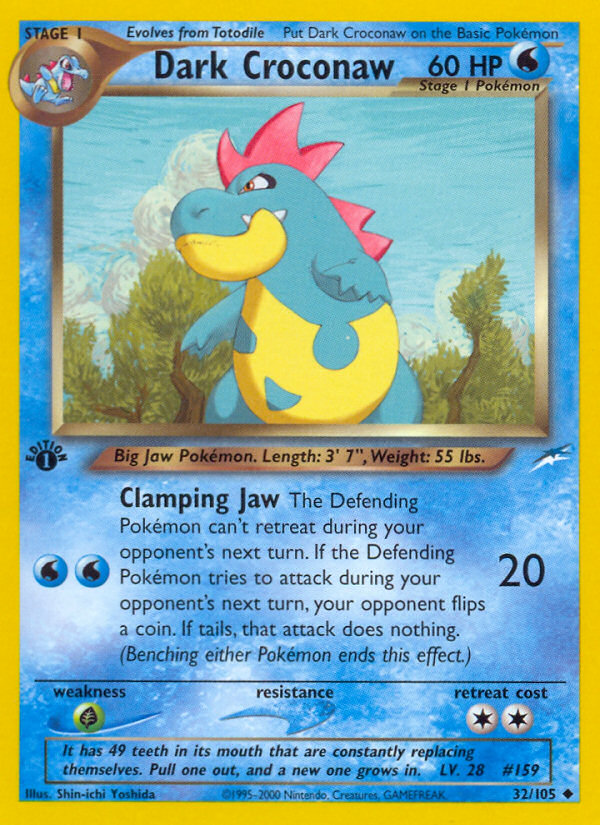 Dark Croconaw — illustrated card