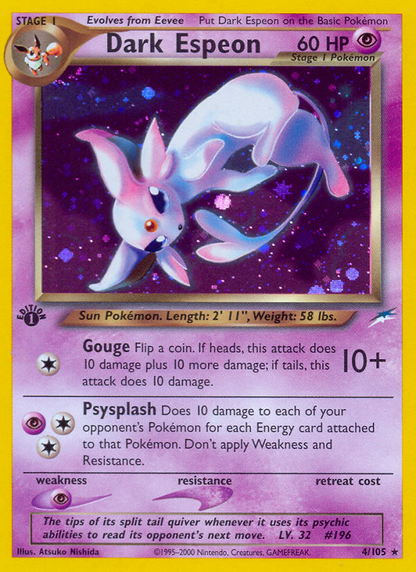 Dark Espeon — illustrated card