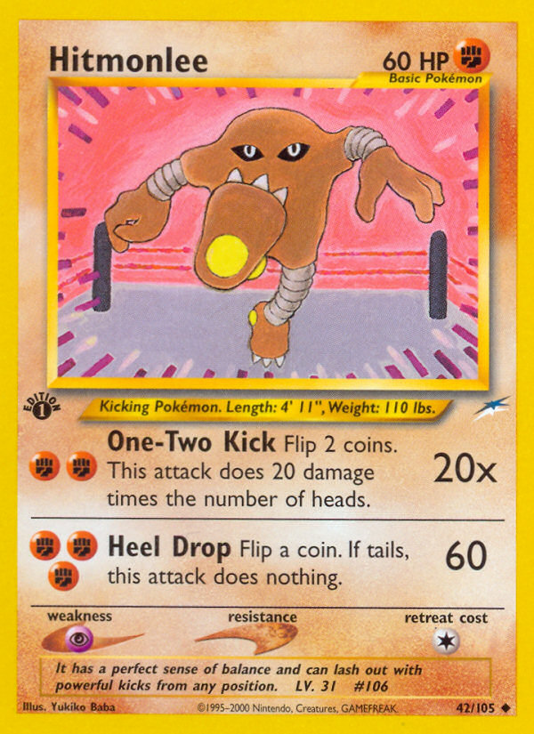 Hitmonlee — illustrated card