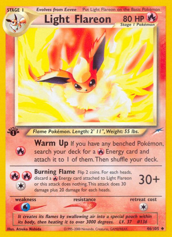 Light Flareon — illustrated card