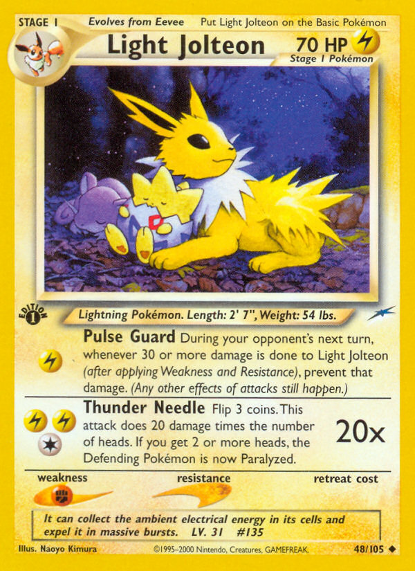 Light Jolteon — illustrated card