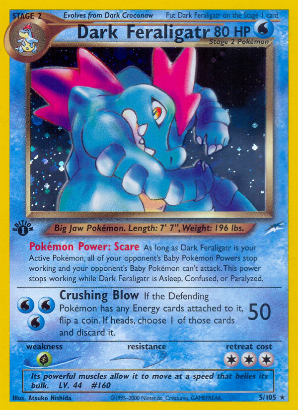 Dark Feraligatr — illustrated card