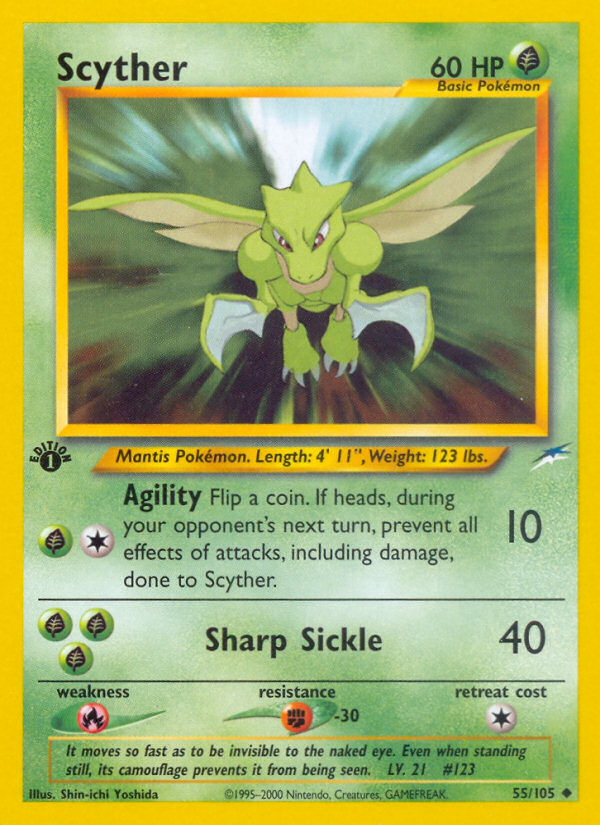 Scyther — illustrated card