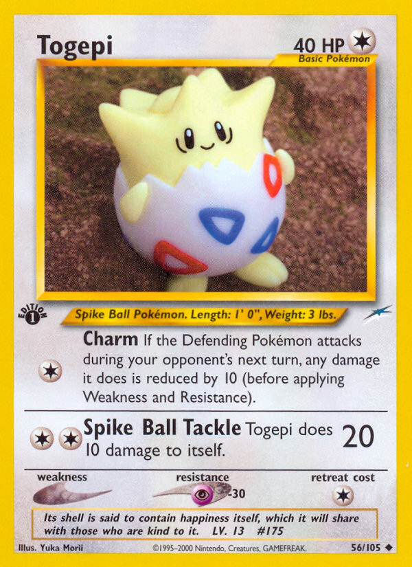 Togepi — illustrated card