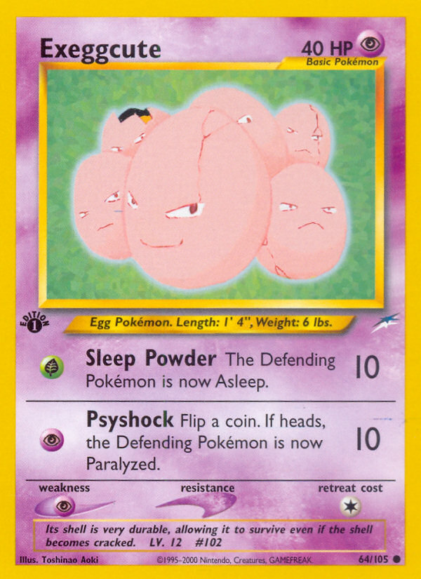 Exeggcute — illustrated card