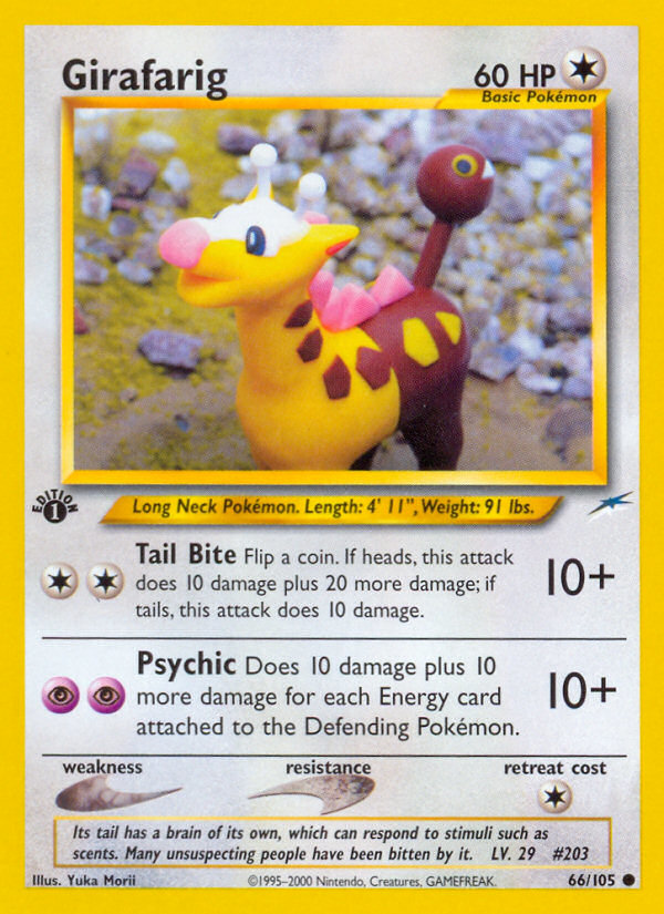 Girafarig — illustrated card