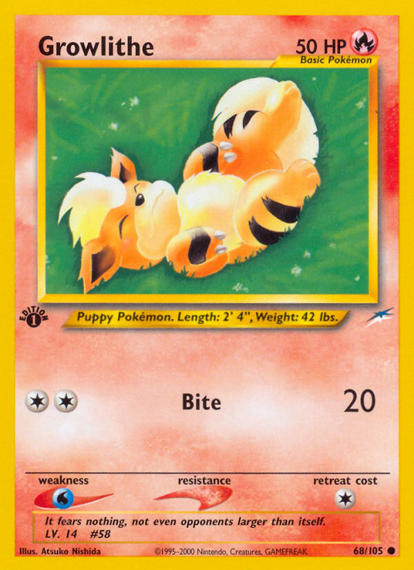Growlithe — illustrated card