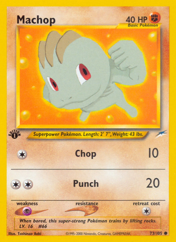 Machop — illustrated card