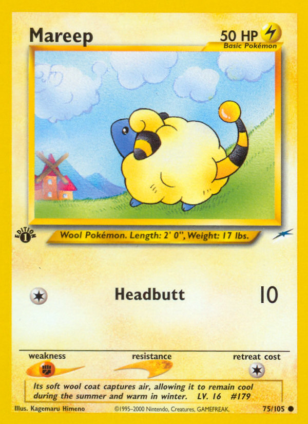 Mareep — illustrated card