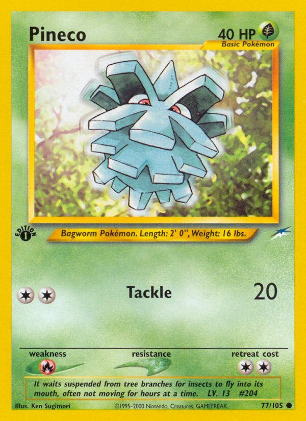 Pineco — illustrated card