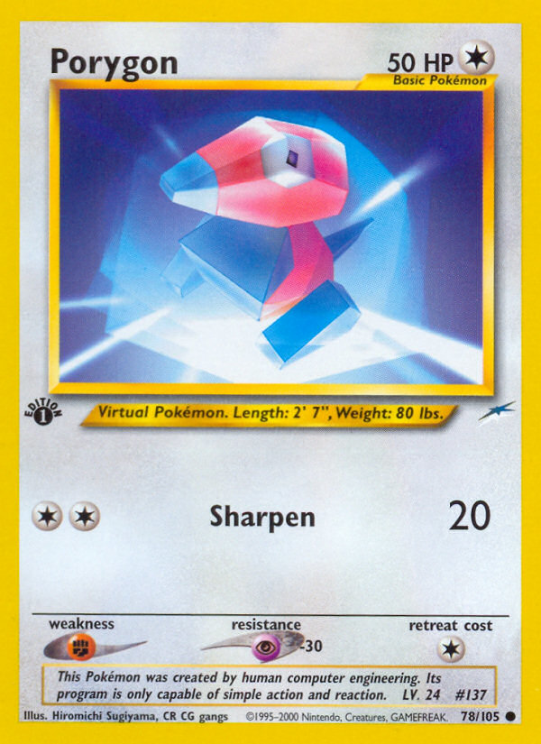 Porygon — illustrated card