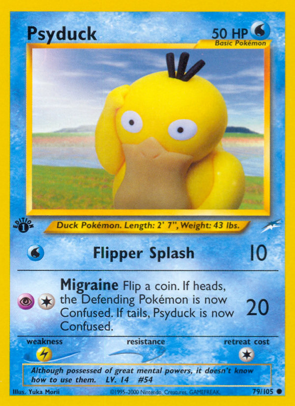 Psyduck — illustrated card