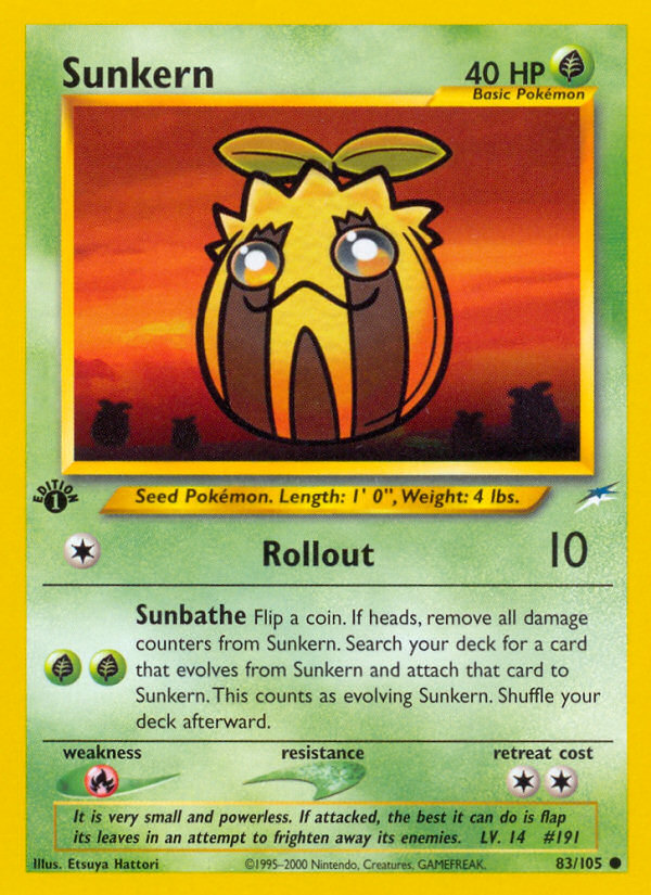 Sunkern — illustrated card