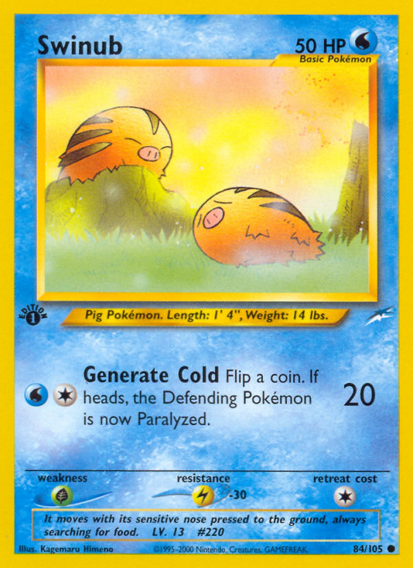 Swinub — illustrated card