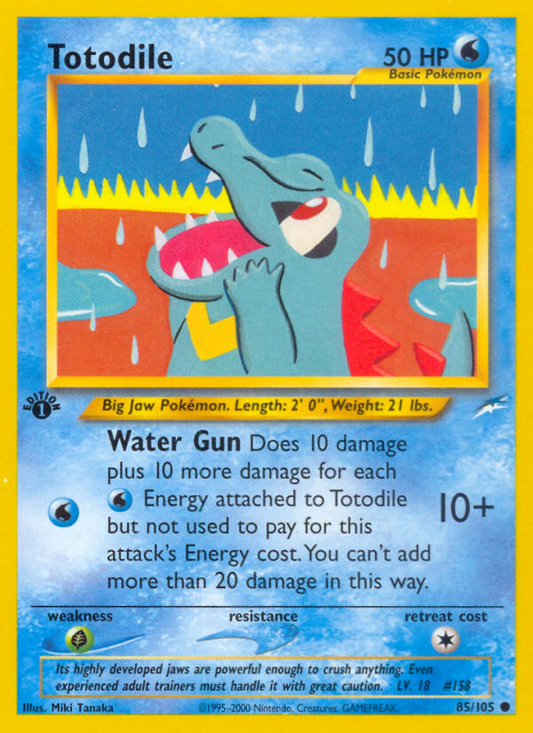 Totodile — illustrated card