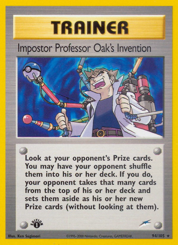 Impostor Professor Oak's Invention — illustrated card