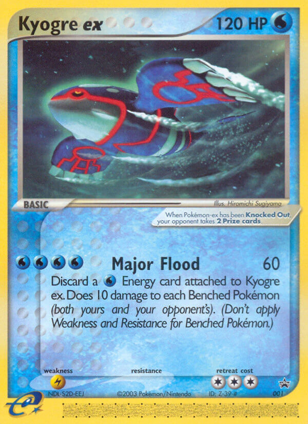 Kyogre ex — illustrated card