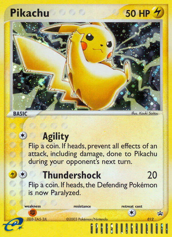 Pikachu — illustrated card