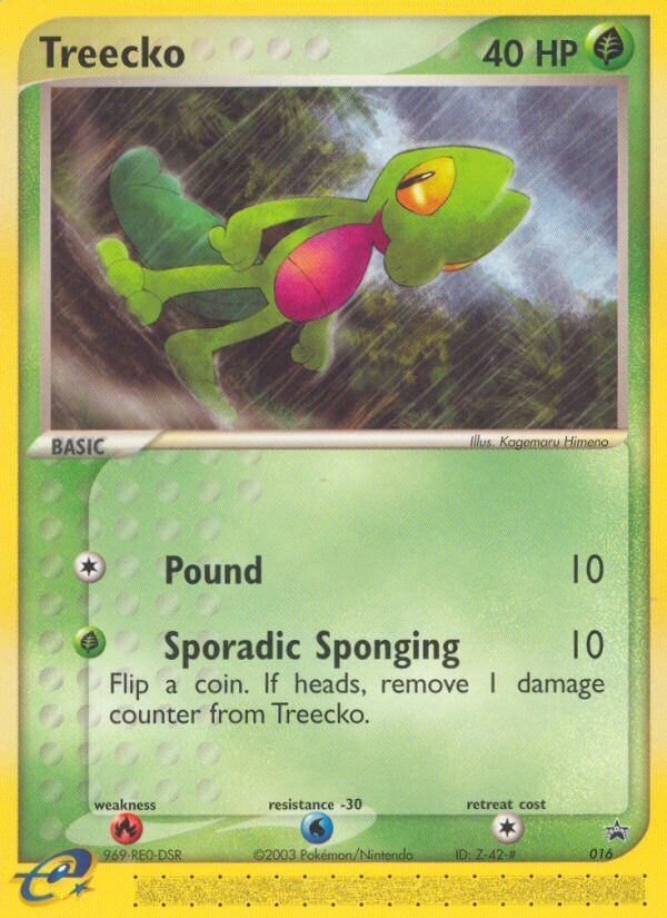 Treecko — illustrated card