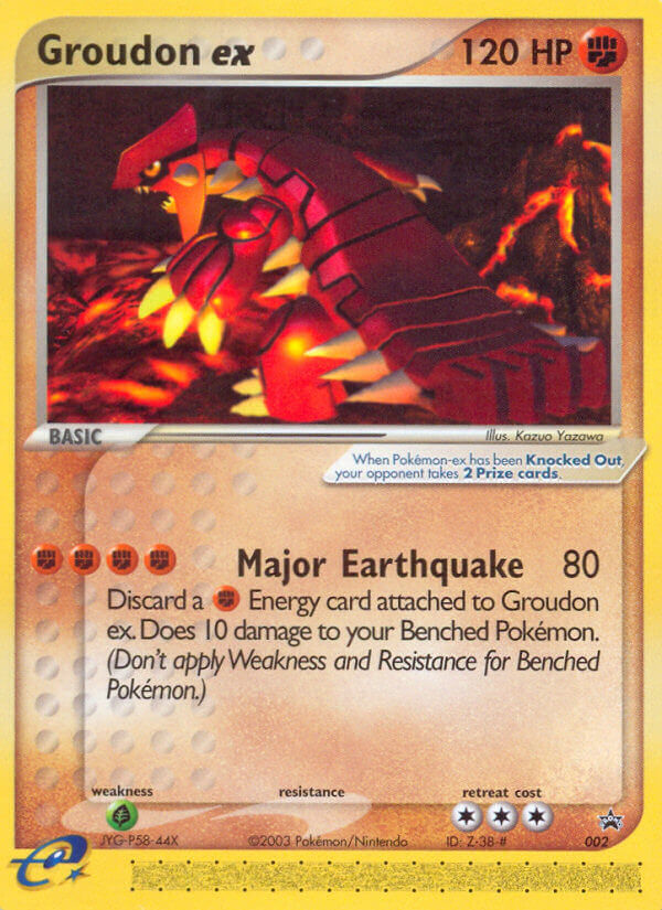 Groudon ex — illustrated card