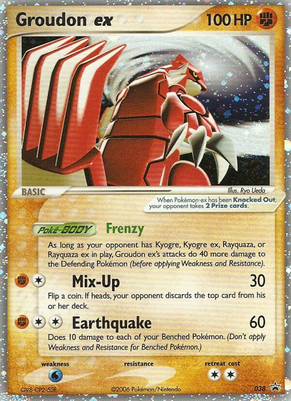 Groudon ex — illustrated card