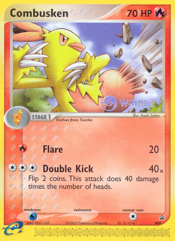 Combusken — illustrated card