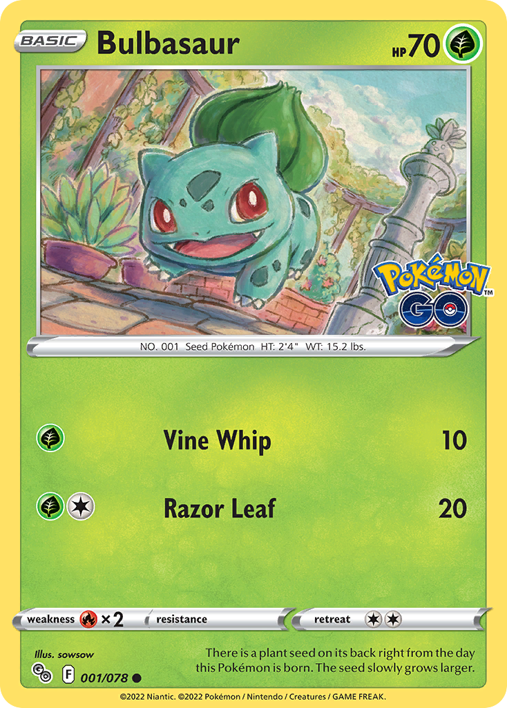 Bulbasaur — illustrated card