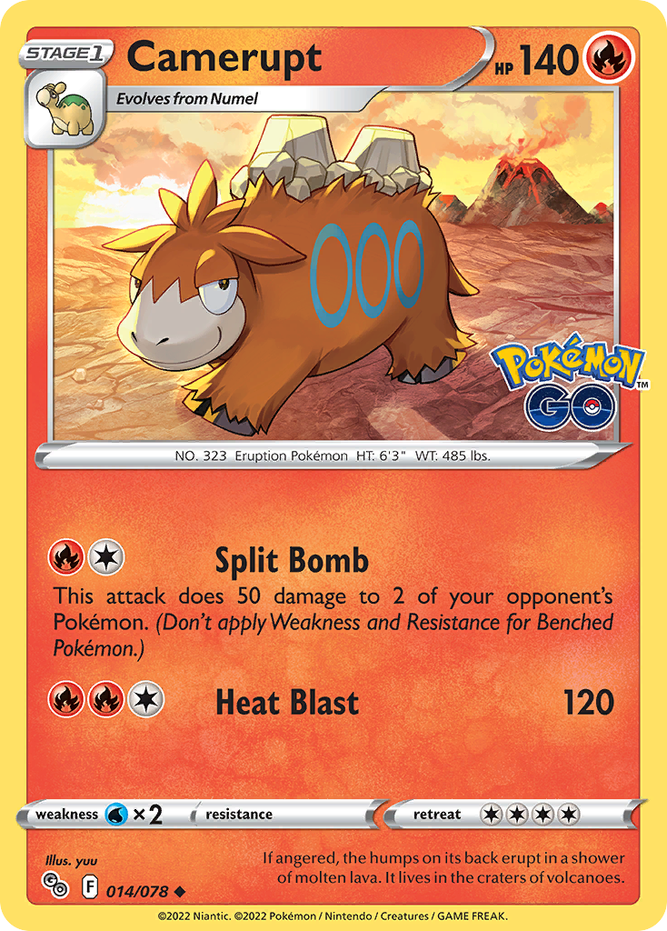 Camerupt — illustrated card