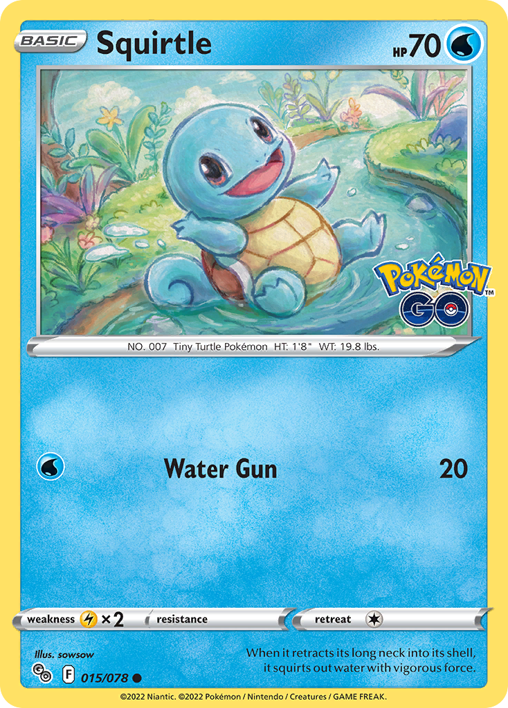 Squirtle — illustrated card
