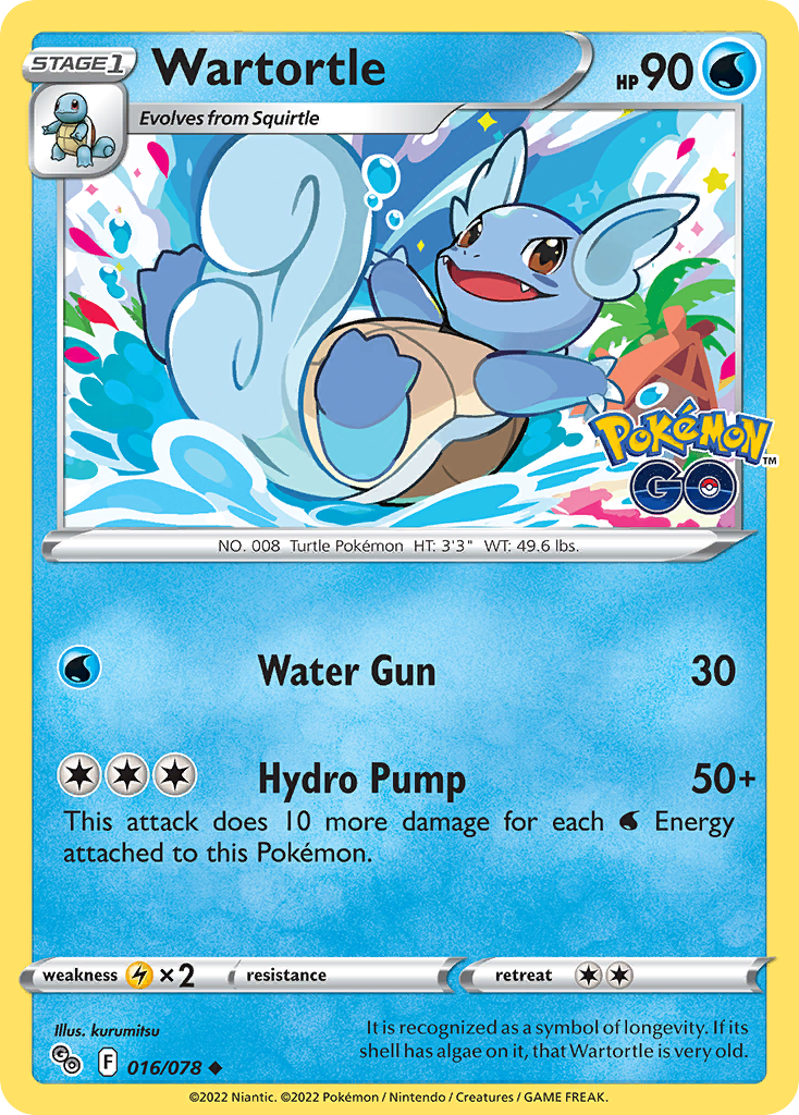 Wartortle — illustrated card
