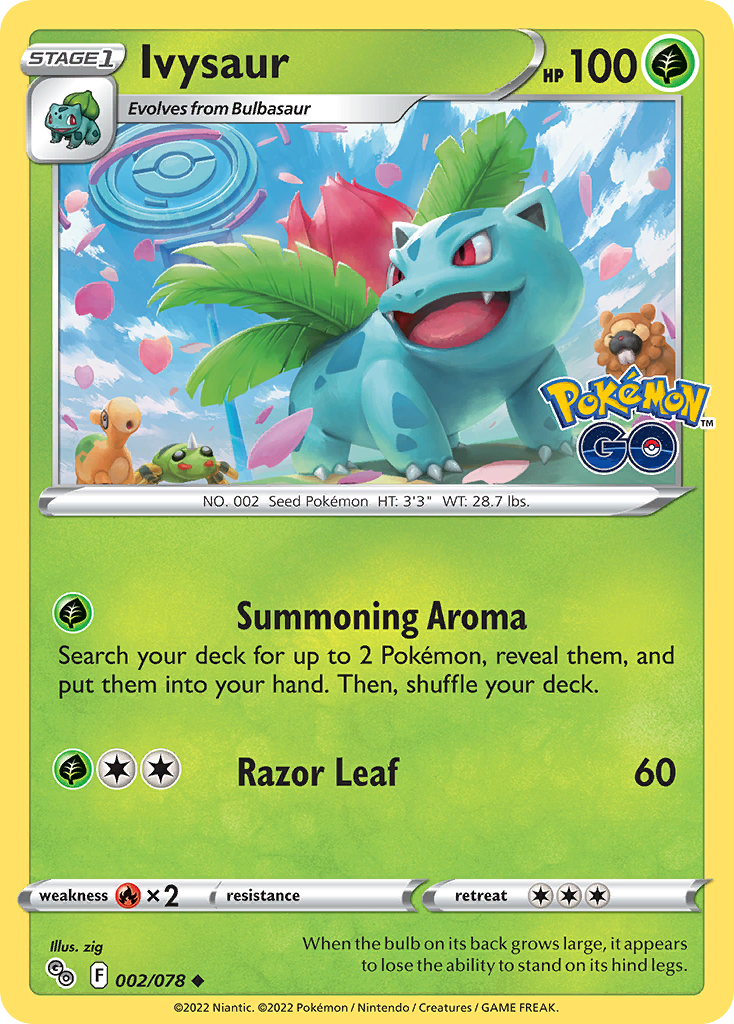 Ivysaur — illustrated card