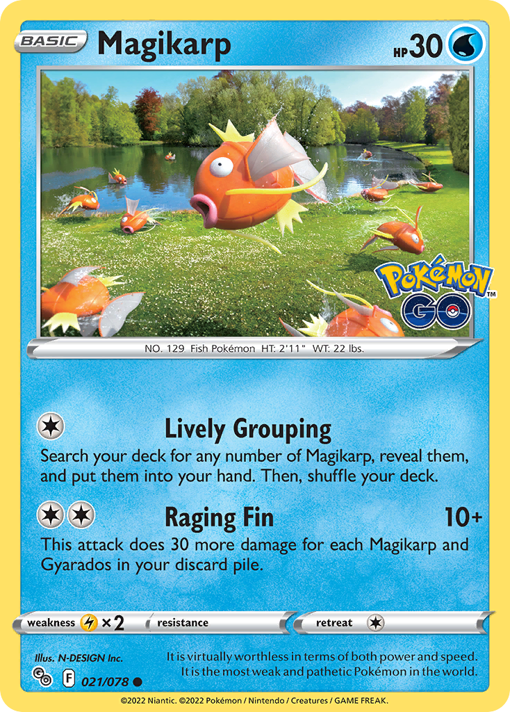 Magikarp — illustrated card