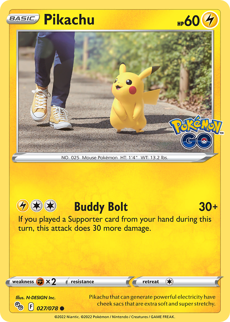 Pikachu — illustrated card