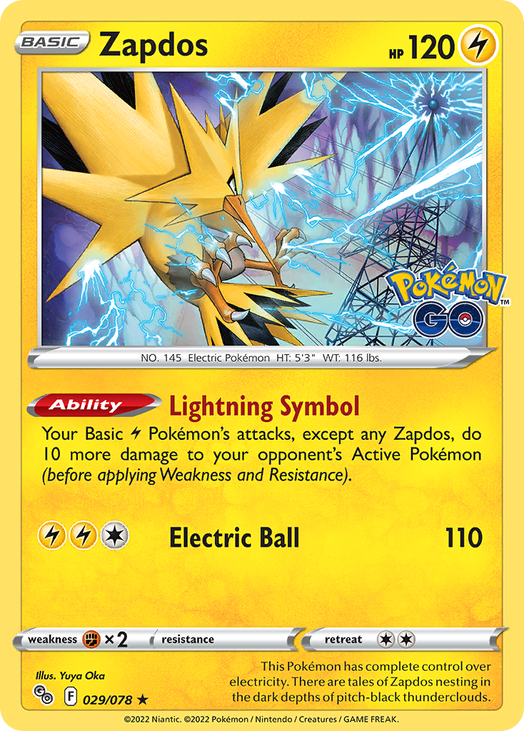 Zapdos — illustrated card