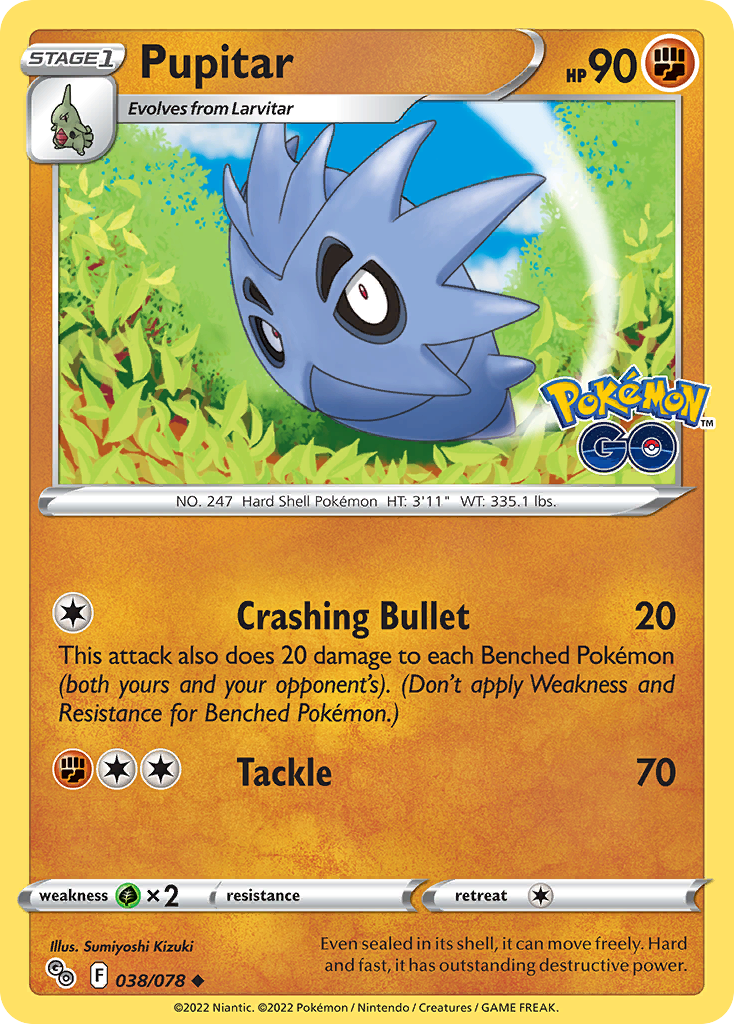 Pupitar — illustrated card