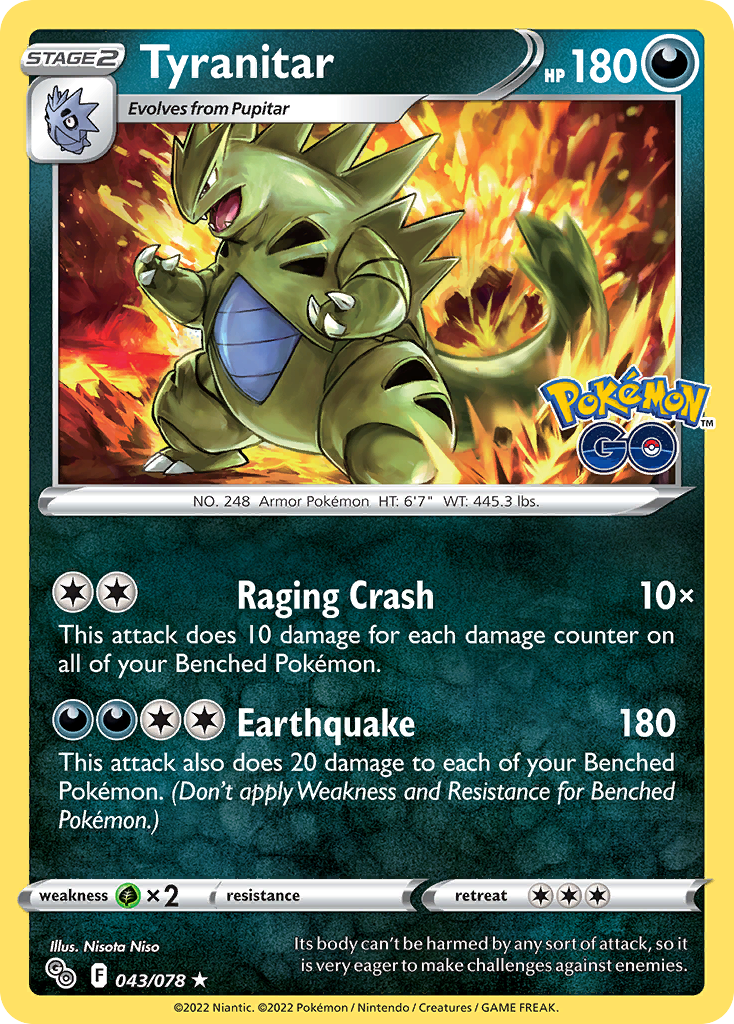 Tyranitar — illustrated card