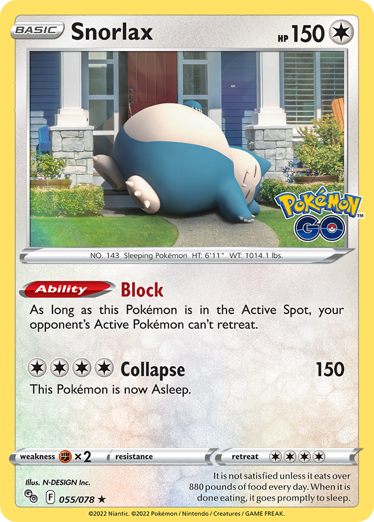Snorlax — illustrated card