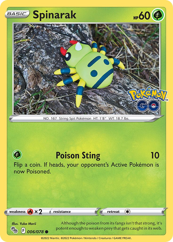 Spinarak — illustrated card