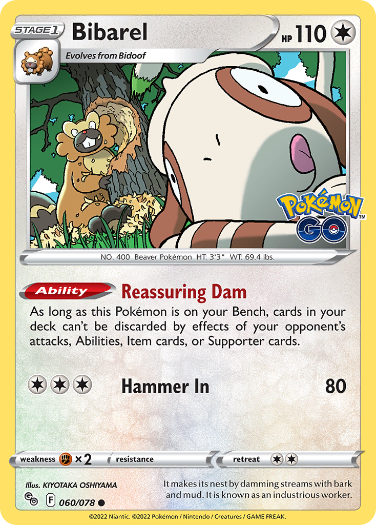 Bibarel — illustrated card
