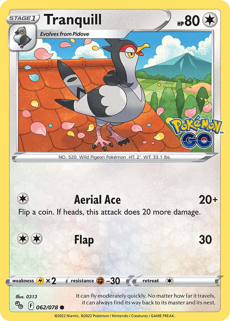 Tranquill — illustrated card