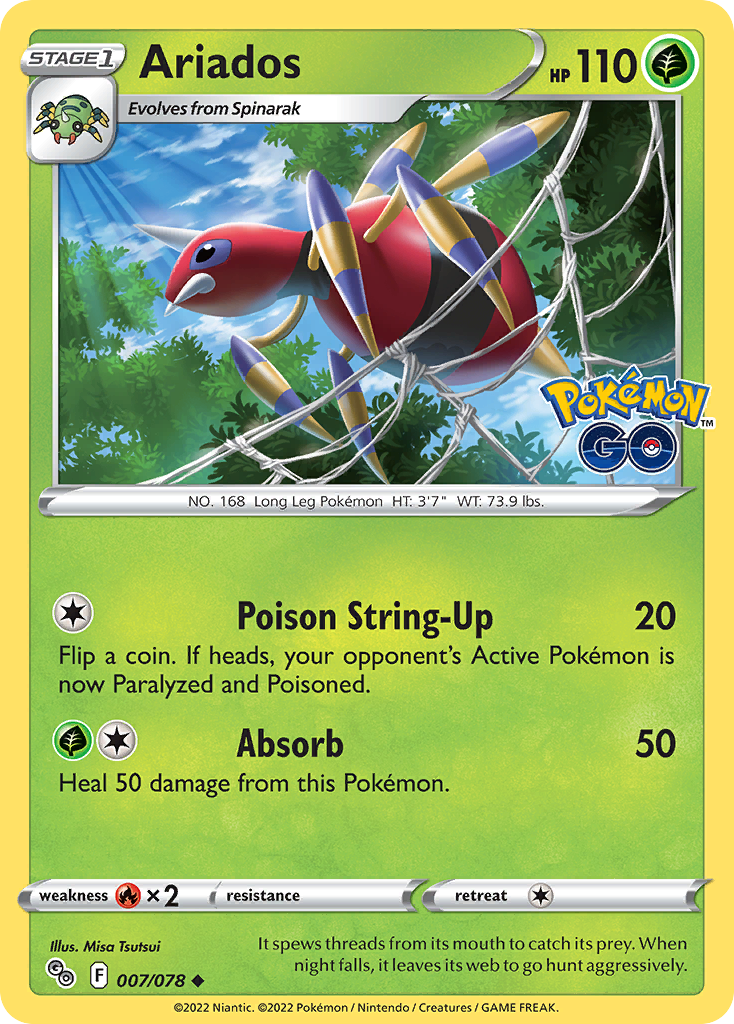 Ariados — illustrated card