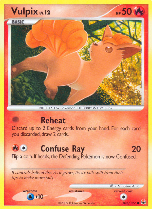 Vulpix — illustrated card