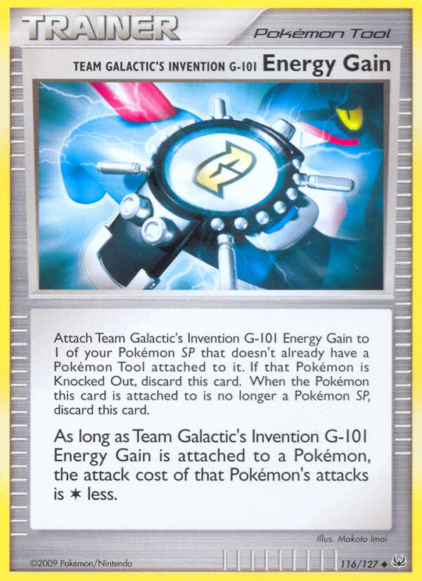 Team Galactic's Invention G-101 Energy Gain — illustrated card