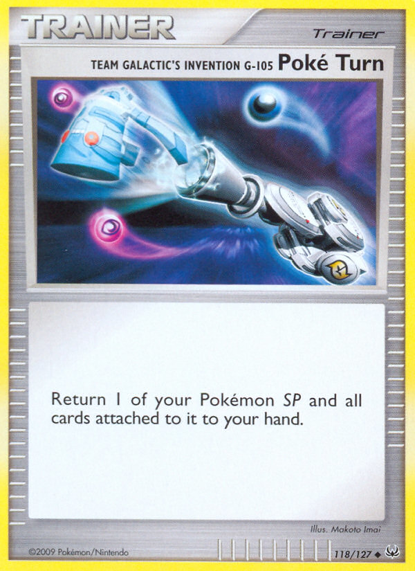 Team Galactic's Invention G-105 Poké Turn — illustrated card