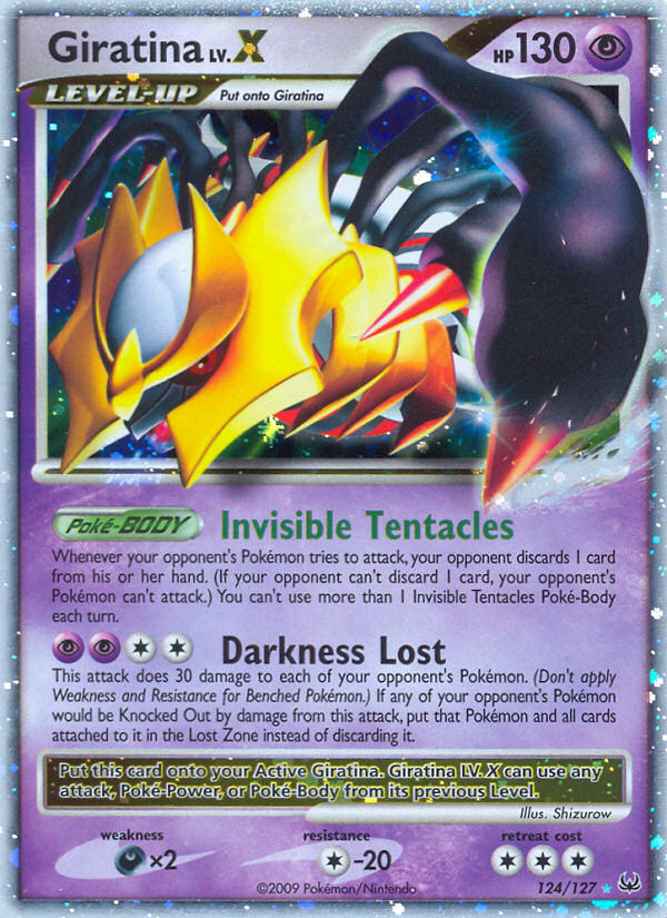 Giratina LV.X — illustrated card