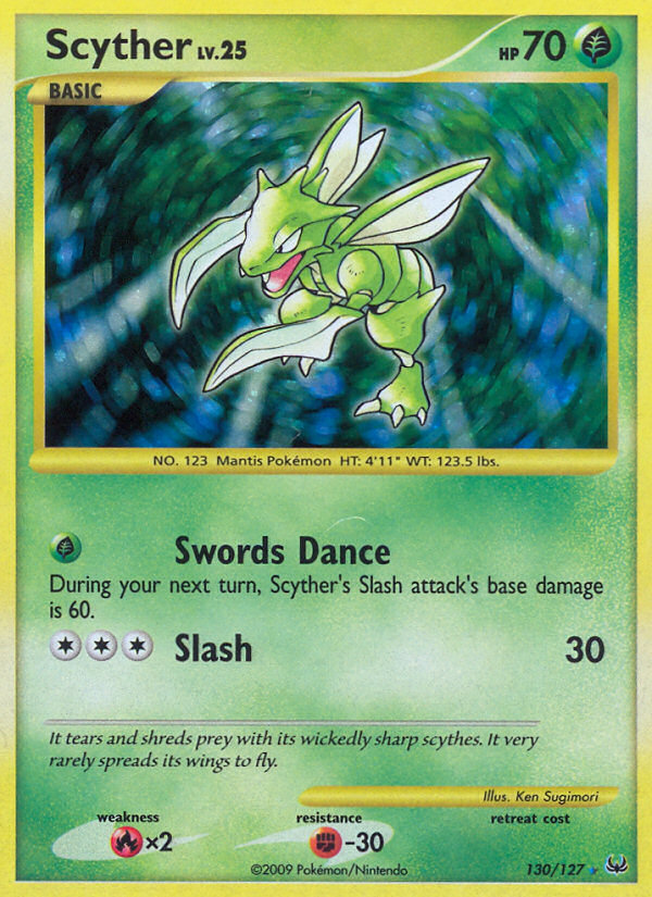 Scyther — illustrated card