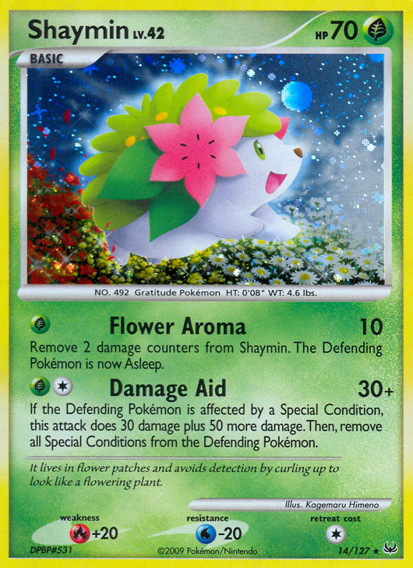 Shaymin — illustrated card