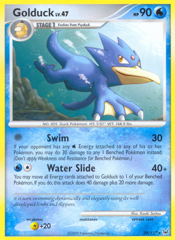 Golduck — illustrated card