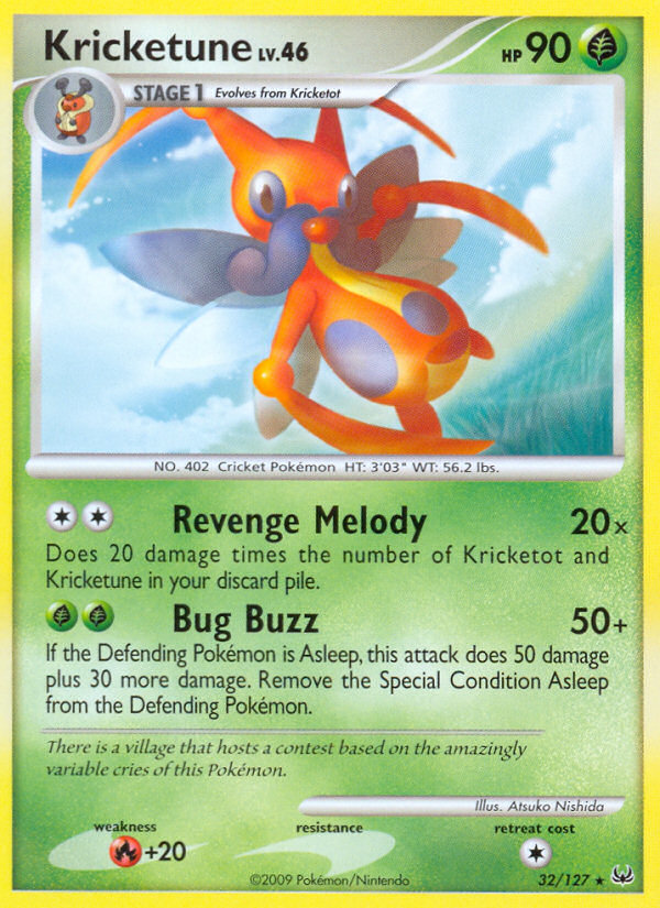 Kricketune — illustrated card